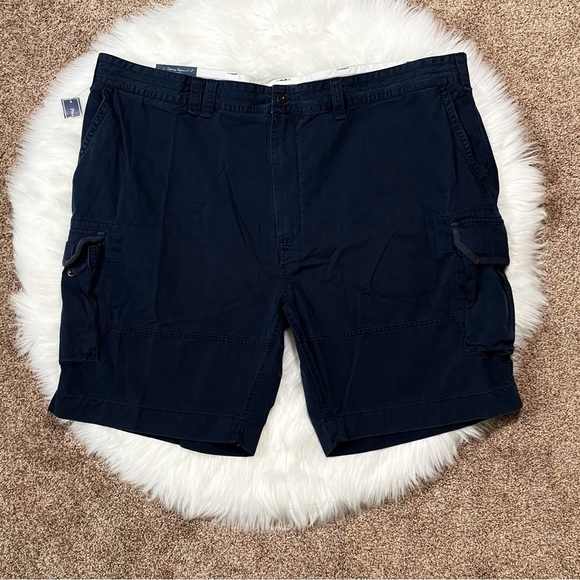 Polo Ralph Lauren Cargo Shorts Men's Aviator Navy Blue 56B Stonewash Fade - Picture 1 of 7